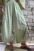 Arbi Gingham 7/8 Barrel Pant Matcha